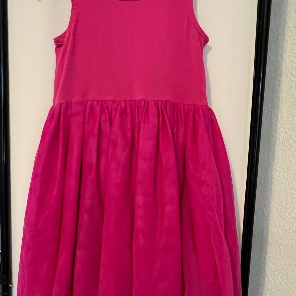 BOGO FREE Hanna Andersson pink tulle dress size 130cm US 8 - Picture 4 of 7